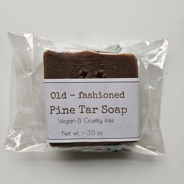 Pine tar soap packed to ship