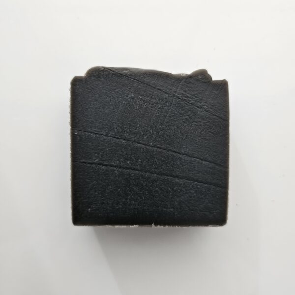 Displaying activated charcoal soap in full size - sold at the craft space NJ